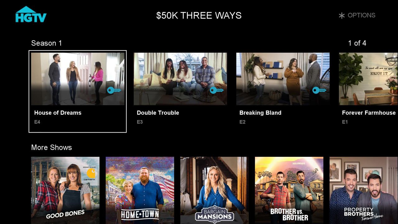 HGTV GO - Show Screen