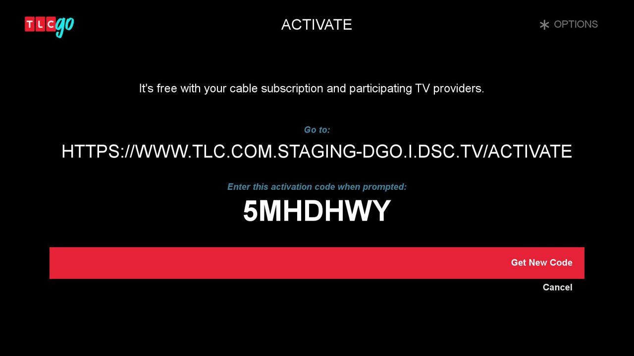 TLC - Activation Screen