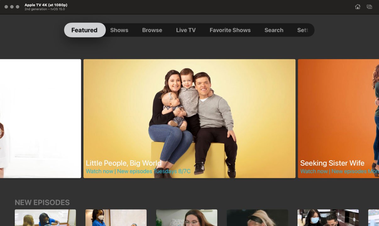 TLC GO - Featured Screen
