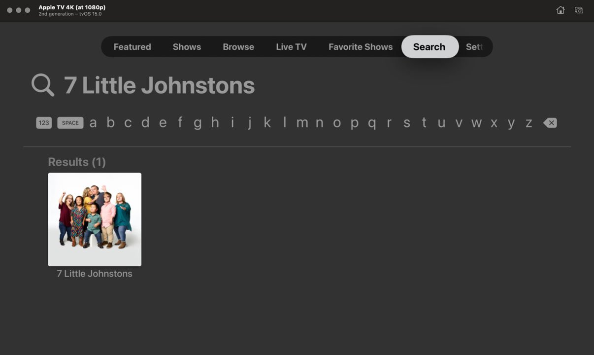 TLC GO - Search Screen
